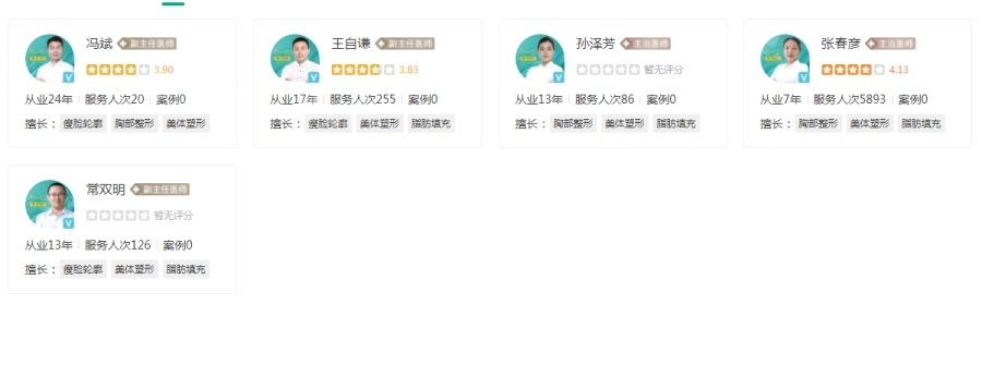 北京东方和谐医疗美容的医生推荐