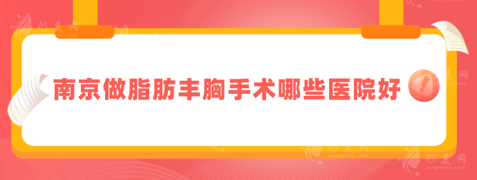 南京做脂肪丰胸手术哪些医院好？2024新锐榜单,一起来看看