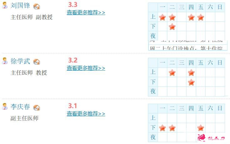 哈医大二院整形美容科医生坐诊表